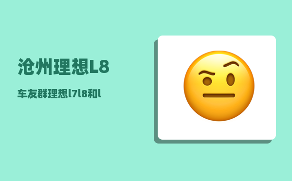 沧州理想L8车友群_理想l7l8和l9油耗-图1