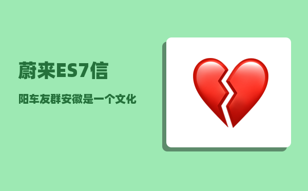 蔚来ES7信阳车友群_安徽是一个文化组成较为复杂的省份-图1