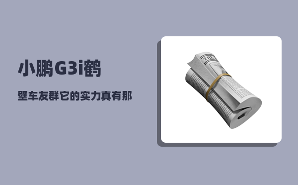 小鹏G3i鹤壁车友群_它的实力真有那么强吗-图1