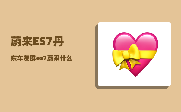 蔚来ES7丹东车友群_es7蔚来什么配件值得买-图1