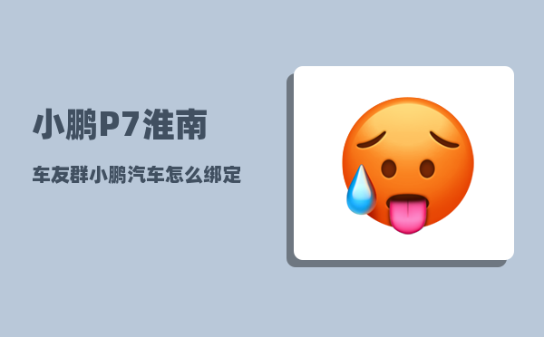 小鹏P7淮南车友群_小鹏汽车怎么绑定-图1