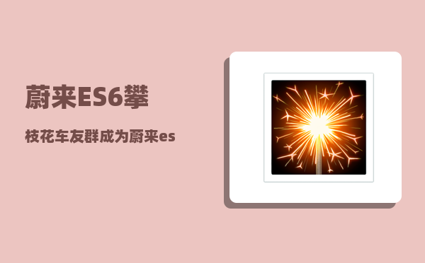 蔚来ES6攀枝花车友群_成为蔚来es6女车主是一种什么体验-图1