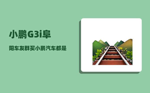 小鹏G3i阜阳车友群_买小鹏汽车都是什么人-图1
