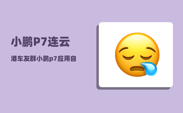 小鹏P7连云港车友群_小鹏p7应用自启哪里设置-图1