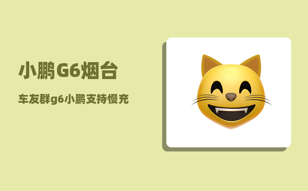 小鹏G6烟台车友群_g6小鹏支持慢充吗-图1