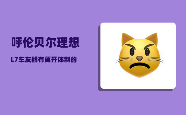 呼伦贝尔理想L7车友群_有离开体制的勇气么-图1