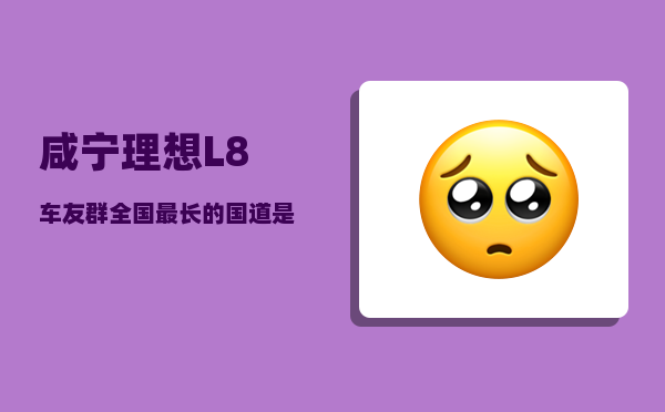咸宁理想L8车友群_全国最长的国道是哪一条-图1