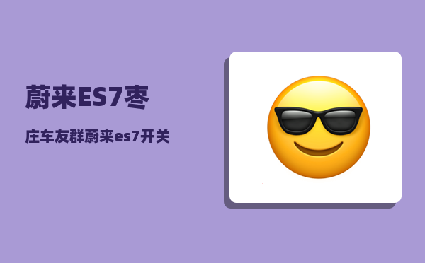 蔚来ES7枣庄车友群_蔚来es7开关门大灯怎么关-图1