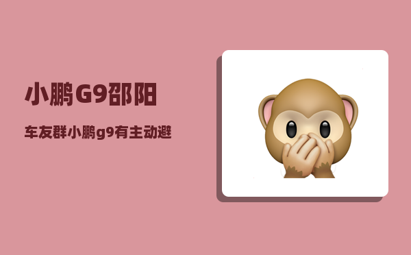 小鹏G9邵阳车友群_小鹏g9有主动避让吗-图1