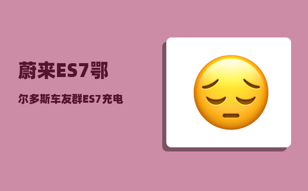蔚来ES7鄂尔多斯车友群_ES7充电口怎么开-图1