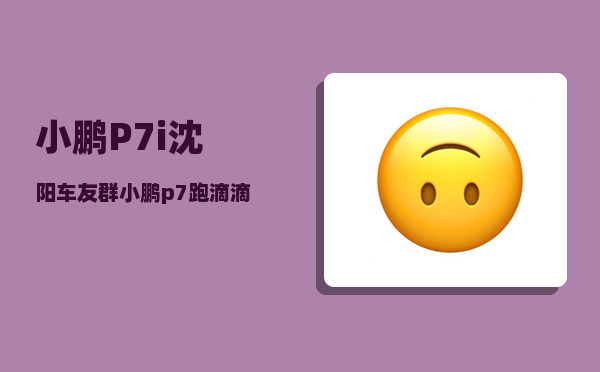 小鹏P7i沈阳车友群_小鹏p7跑滴滴怎么样-图1