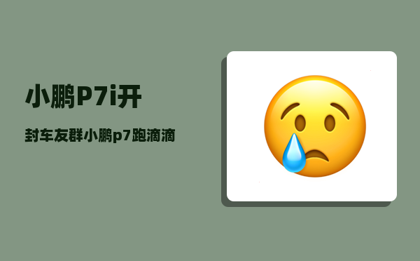 小鹏P7i开封车友群_小鹏p7跑滴滴划算吗-图1