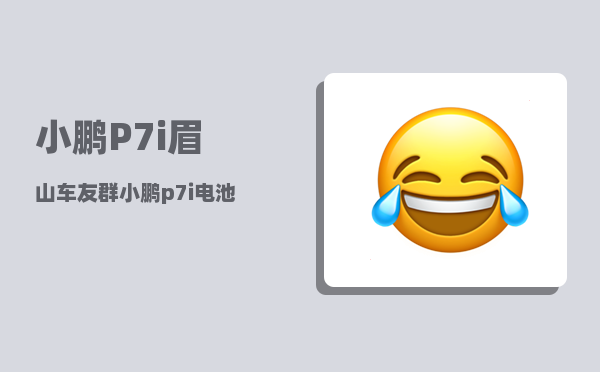 小鹏P7i眉山车友群_小鹏p7i电池是终身质保吗-图1