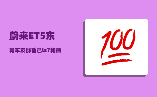蔚来ET5东莞车友群_智己ls7和蔚来et5哪个好-图1