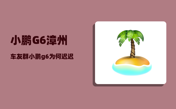 小鹏G6漳州车友群_小鹏g6为何迟迟交付不了-图1