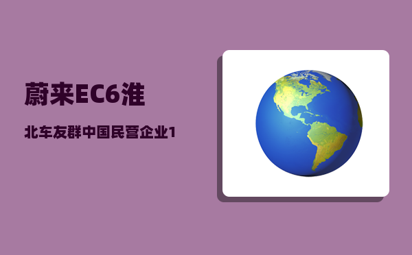 蔚来EC6淮北车友群_中国民营企业100强-图1