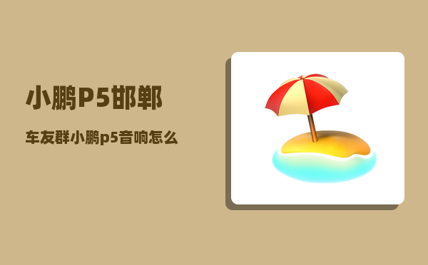 小鹏P5邯郸车友群_小鹏p5音响怎么设置-图1