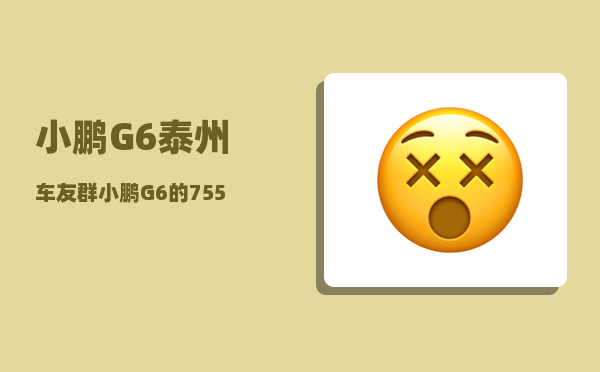 小鹏G6泰州车友群_小鹏G6的755公里续航能力有哪几款车型-图1