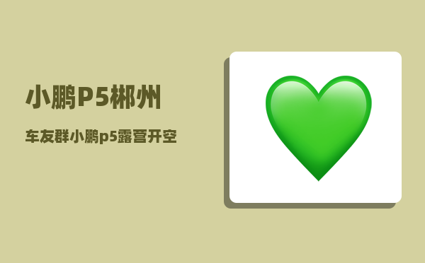 小鹏P5郴州车友群_小鹏p5露营开空调一晚要多少电-图1