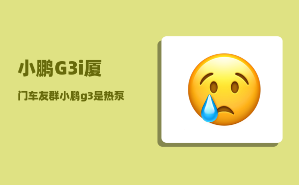 小鹏G3i厦门车友群_小鹏g3是热泵空调吗-图1