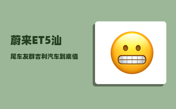 蔚来ET5汕尾车友群_吉利汽车到底值不值得购买-图1