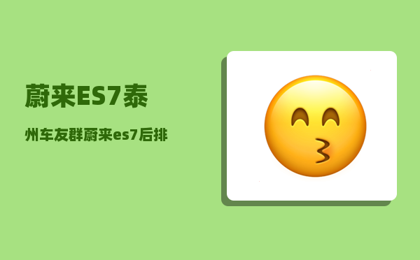 蔚来ES7泰州车友群_蔚来es7后排安全带提醒怎么取消-图1