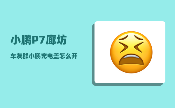 小鹏P7廊坊车友群_小鹏充电盖怎么开-图1