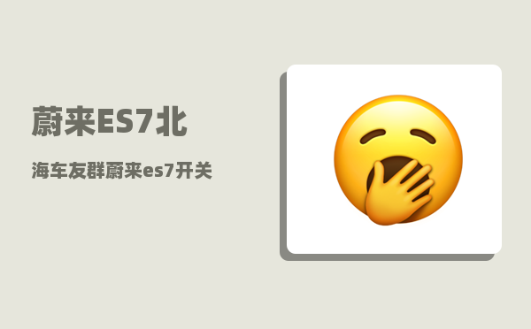 蔚来ES7北海车友群_蔚来es7开关门大灯怎么关-图1