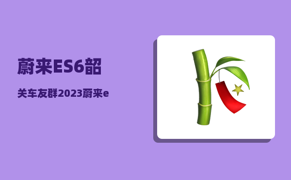 蔚来ES6韶关车友群_2023蔚来es6-图1