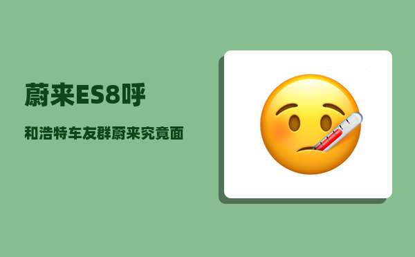 蔚来ES8呼和浩特车友群_蔚来究竟面临着怎样的问题-图1