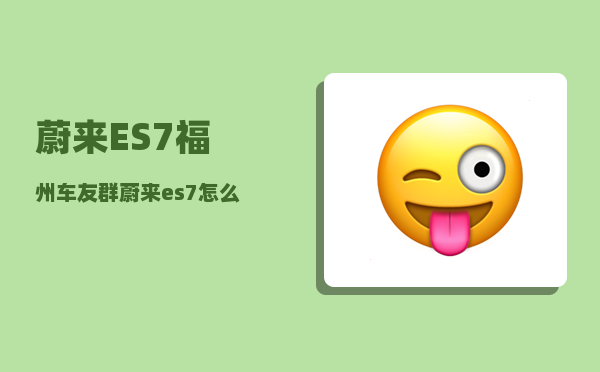 蔚来ES7福州车友群_蔚来es7怎么和手机联网-图1