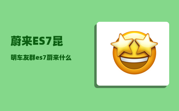 蔚来ES7昆明车友群_es7蔚来什么配件值得买-图1