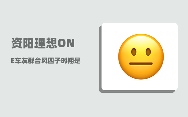 资阳理想ONE车友群_台风四子时期是哪一年-图1