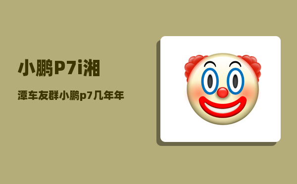 小鹏P7i湘潭车友群_小鹏p7几年年检-图1