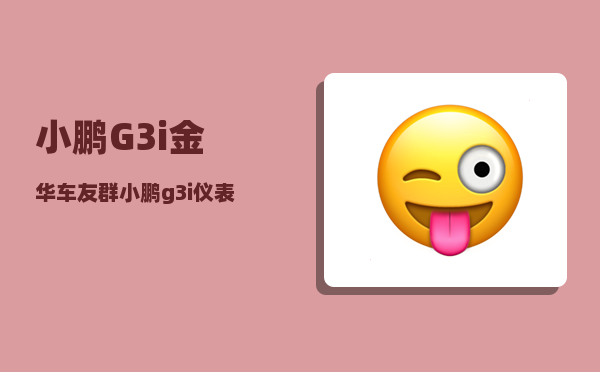 小鹏G3i金华车友群_小鹏g3i仪表盘如何显示公里数-图1