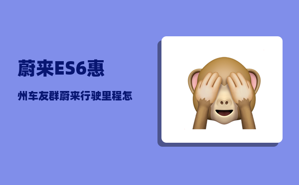 蔚来ES6惠州车友群_蔚来行驶里程怎么看-图1