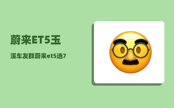 蔚来ET5玉溪车友群_蔚来et5选75度还是100度-图1