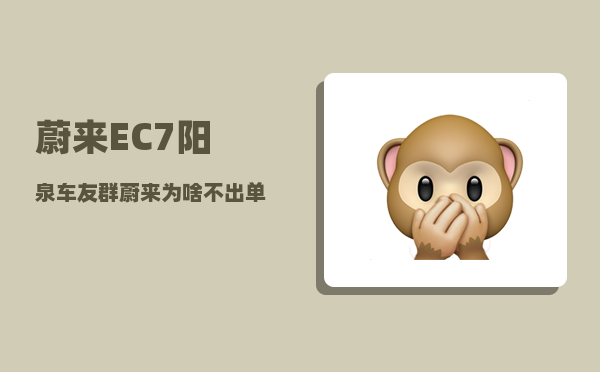 蔚来EC7阳泉车友群_蔚来为啥不出单电机-图1