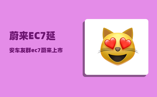 蔚来EC7延安车友群_ec7蔚来上市时间-图1