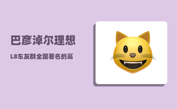 巴彦淖尔理想L8车友群_全国著名的高中有哪些-图1