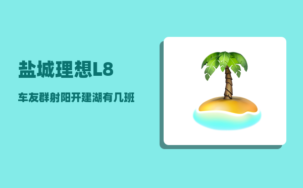 盐城理想L8车友群_射阳开建湖有几班客车-图1