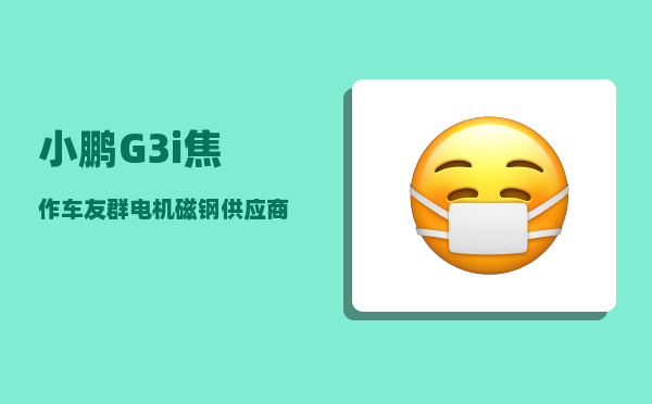 小鹏G3i焦作车友群_电机磁钢供应商排名-图1