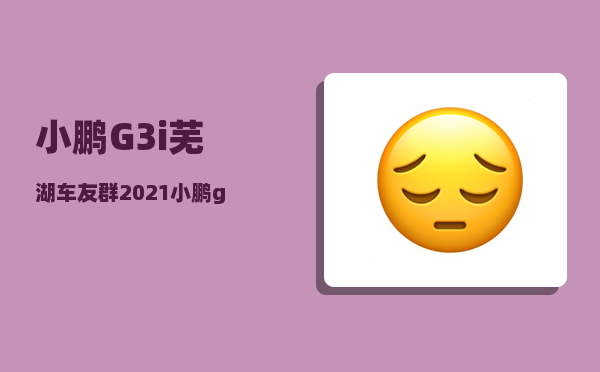 小鹏G3i芜湖车友群_2021小鹏g3哪个配置值得购买-图1