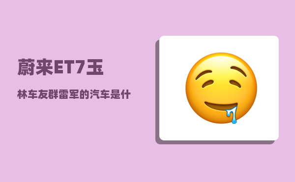 蔚来ET7玉林车友群_雷军的汽车是什么牌子-图1