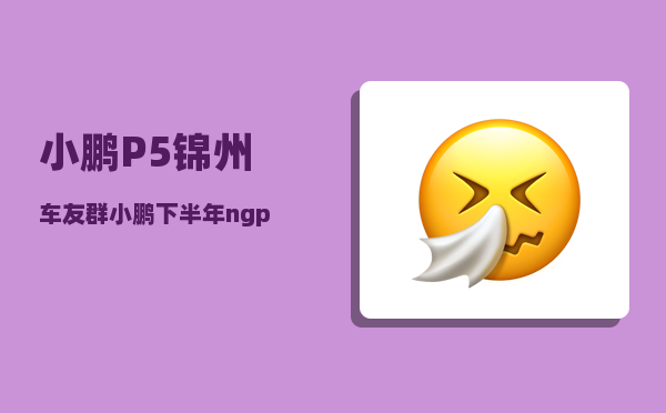 小鹏P5锦州车友群_小鹏下半年ngp覆盖哪些城市-图1
