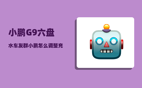 小鹏G9六盘水车友群_小鹏怎么调整充电比例-图1