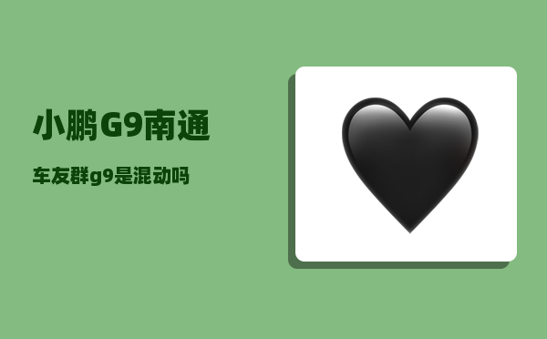 小鹏G9南通车友群_g9是混动吗-图1