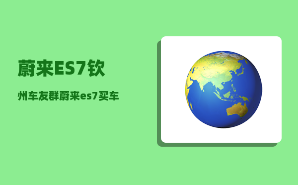 蔚来ES7钦州车友群_蔚来es7买车金融方案-图1