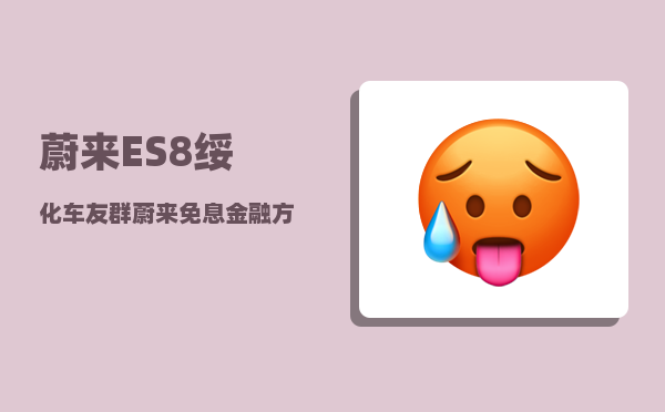 蔚来ES8绥化车友群_蔚来免息金融方案-图1