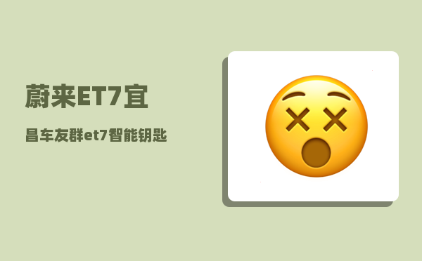 蔚来ET7宜昌车友群_et7智能钥匙没用了-图1